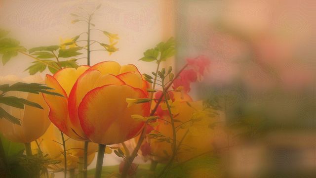 🥀  Цветовете на пролетта - оранжеви лалета! ...  (music by Tim Janis) 🥀