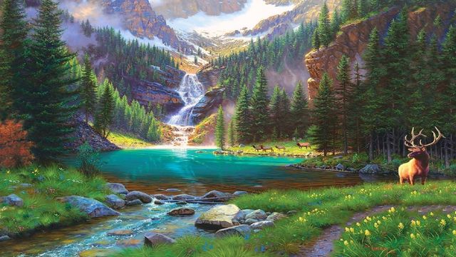 🎨  Планински реки ...  (painting)  🎨
