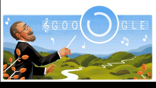Google Doodle почете Беджих Сметана , Беджих Сметана ! 195 години от рождението на Бедржих Сметана