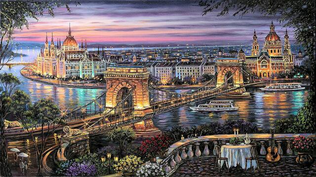 Унгария ... The Blue Danube ... (Johann Strauss II) ... (Richard Abel)