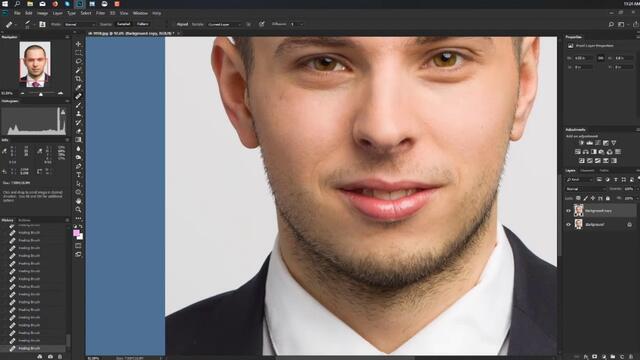Professional Headshot Retouch Tutorial in Photoshop