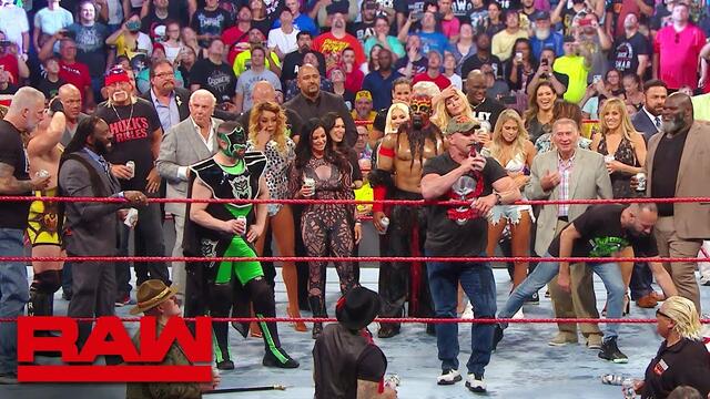 “Stone Cold”, Hulk Hogan and Ric Flair lead A Toast to Monday Night Raw: Raw Reunion, July 22, 2019