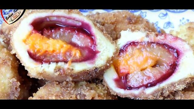 Bakina kuhinja knedle sa sezonskim voće vrh recept