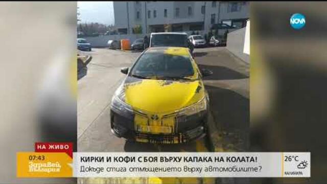 „Пълен абсурд”: Кирки и кофи с боя върху капака на колата (02.08.2019г.)