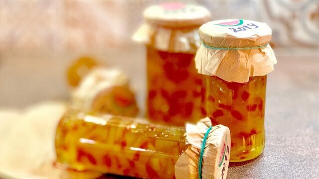 Сладко от диня / динени кори - освен че е вкусно, то е и красиво, различно,екзотично... да пробваме!