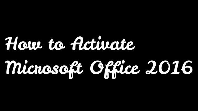 DekoTV - How to active MS Office 2016