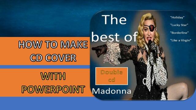 DekoTV  - How to make cd cover with PowerPoint
