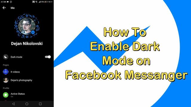DekoTV - How To Enable Dark Mode on Facebook Messanger