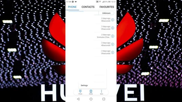 DekoTV - How to delete the call history on Huawei Honor 7s