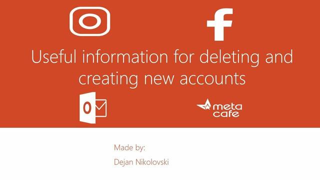 DekoTV - Useful information for deleting and creating new accounts