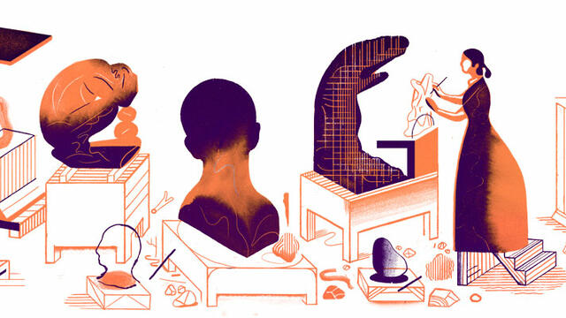 Коя е Камий Клодел - Кралицата на Бронза (Camille Claudel) Google Doodle! 155 години от рождението на Камий Клодел с Гугъл!