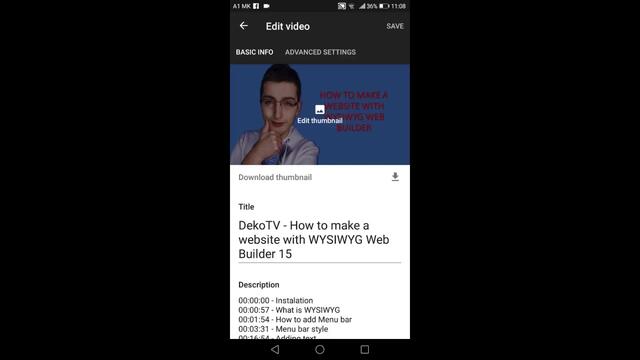 DekoTv - Дејан Николовски - YT Studio Апликација за менаџире на YouTube канал на Android телефон