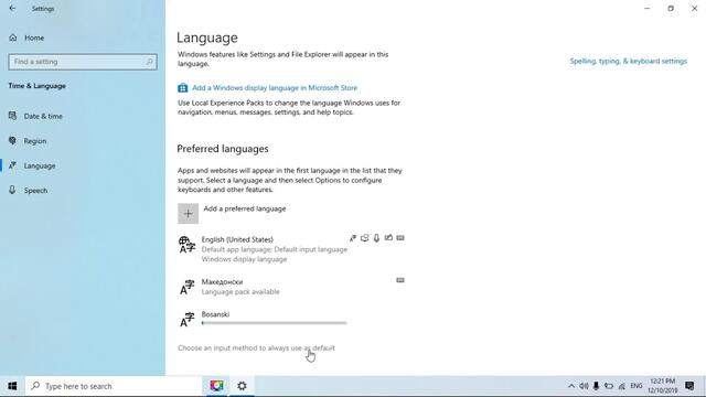 DekoTV - Дејан Николовски - Инсталирање на јазична поддршка во Windows 10