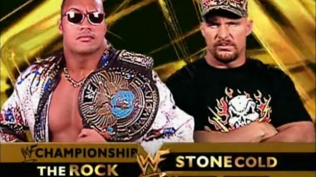 Steve Austin vs the Rock (WWF Title No Disqualification match) 1/2