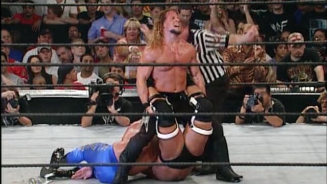 Stone Cold Steve Austin vs Chris Benoit vs Chris Jericho (Triple threat match for the WWF Championship) 2/2