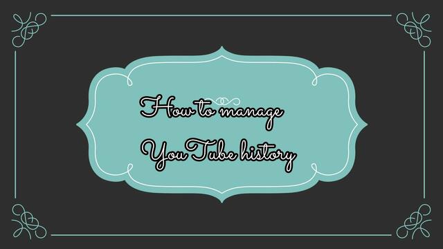 DekoTV - How to manage YouTube History