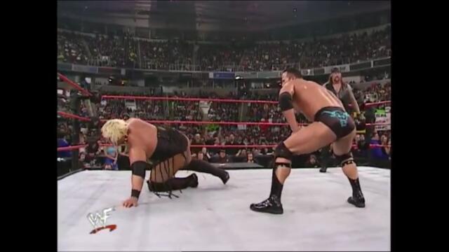Jack Doan, Teddy Long & The Rock vs Kane & Rikishi (Handicap Match)