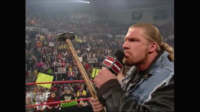 Triple H,Stephanie McMahon segment Kurt Angle,Trish Stratus (Raw 22.01.2001)