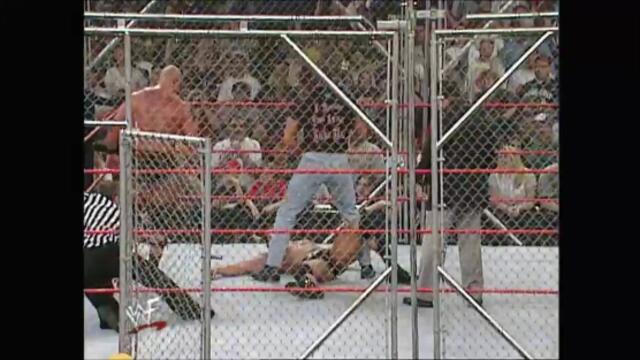 Stone Cold Steve Austin vs The Rock (WWF Steel Cage Match)