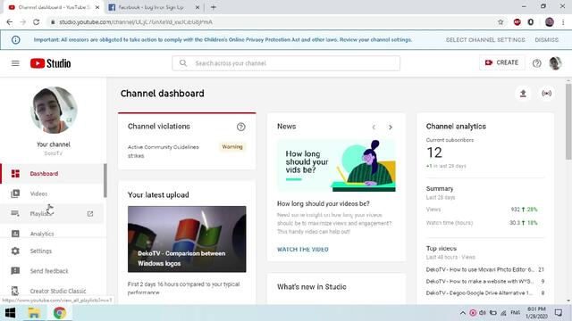 DekoTV   - How to download videos from your YouTube channel
