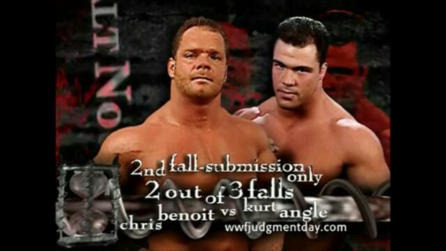 Kurt Angle vs Chris Benoit (Two-out-of-three falls match for Angle's Olympic Gold Medal) Promo