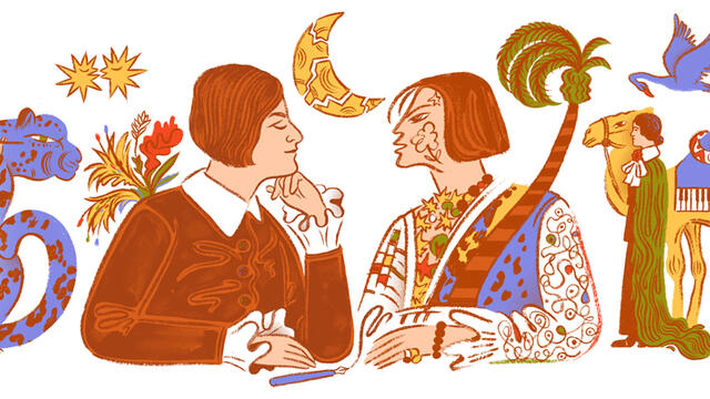 Елзе Ласкер-Шюлер немски поет и художник празнуваме с Гугъл ! Celebrating Else Lasker-Schüler Google Doodle