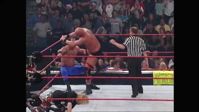Chris Jericho, Chris Benoit, and Spike Dudley vs Steve Austin and The Dudley Boyz