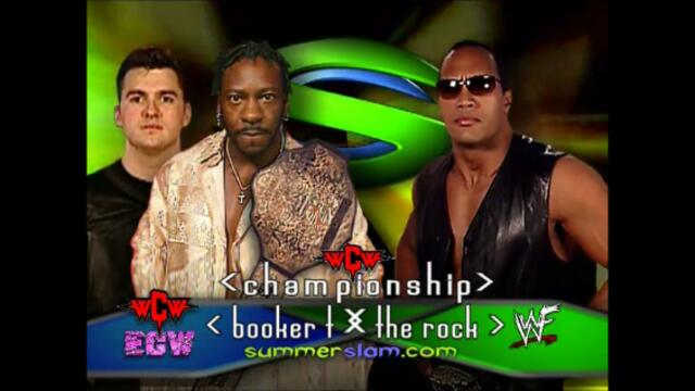 The Rock vs Booker T (WCW Championship)