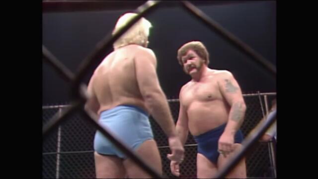 NWA: Ric Flair vs Harley Race (Steel Cage match) 1/2