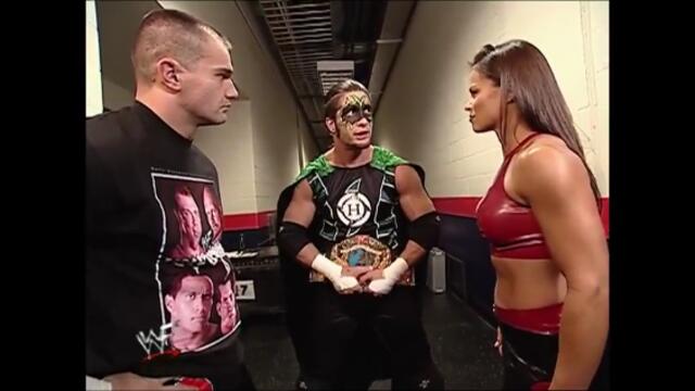 Ivory backstage Lance Storm & The Hurricane (Raw 24.09.2001)