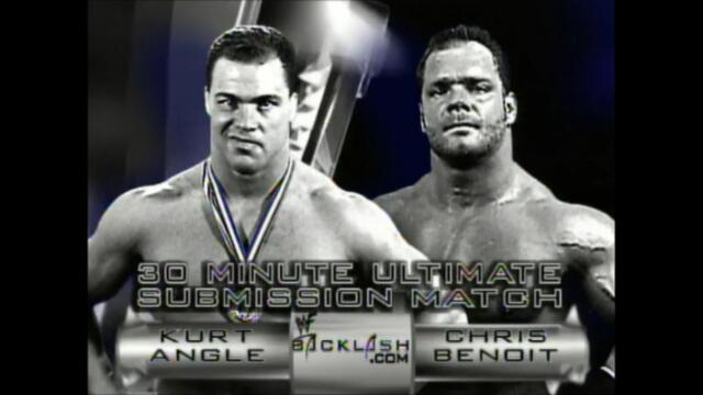 Chris Benoit vs Kurt Angle (30-minute Ultimate Submission match) 1/2