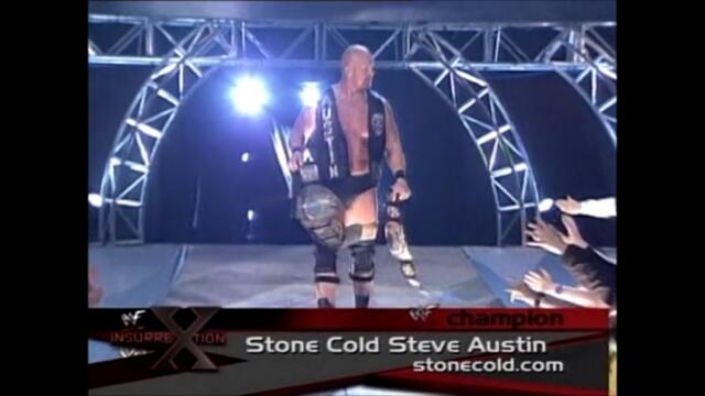 The Undertaker vs Stone Cold Steve Austin and Triple H (Handicap match for the WWF Championship)
