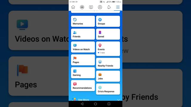 DekoTV - Facebook updated the menu in the Facebook mobile aplication