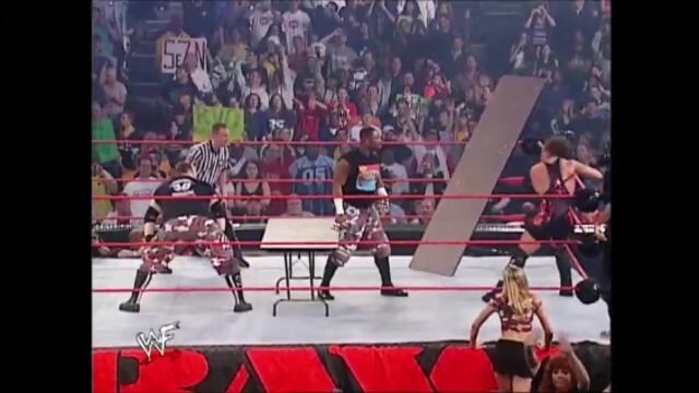 The Dudley Boyz vs Van Dam (Handicap Table Match)