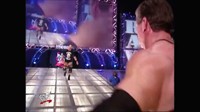 The Rock & Trish Stratus vs Kurt Angle & Vince McMahon