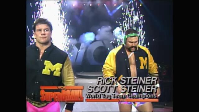 The Steiner Brothers vs Sting and Lex Luger (WCW World Tag Team Championship)