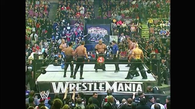 Fatal 4-Way match for the Smackdown Tag Team Championship (WrestleMania XX)