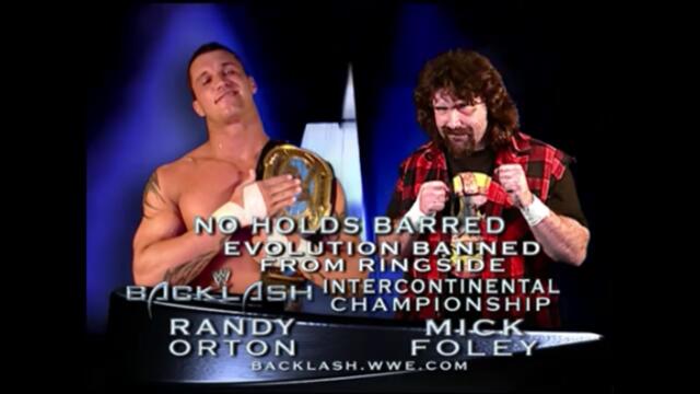 Randy Orton vs Cactus Jack (No Holds Bared for the WWE Intercontinental Championship)