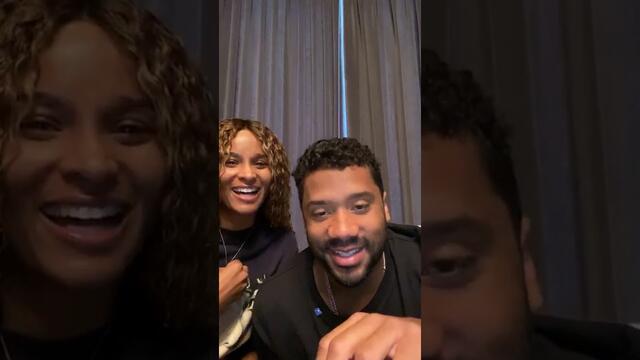 Ciara and Russell Wilson on Instagram Live Part 1 March 26th 2020