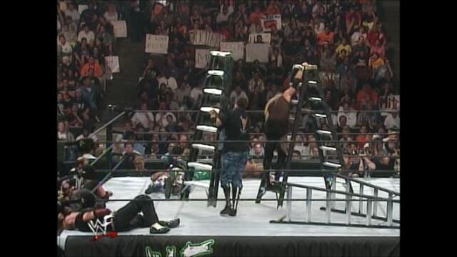 Edge and Christian vs  The Dudley Boyz vs The Hardy Boyz (Triangle ladder match for the WWF Tag Team Championship)