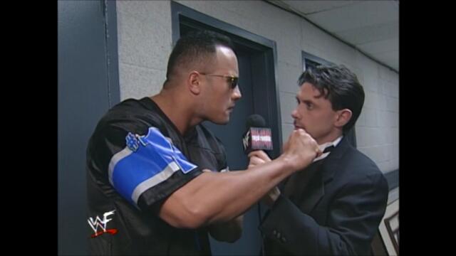 WWF The Rock backstage Royal Rumble (2000)