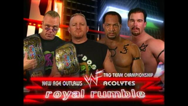 The New Age Outlaws vs The Acolytes (WWF Tag Team Championship)