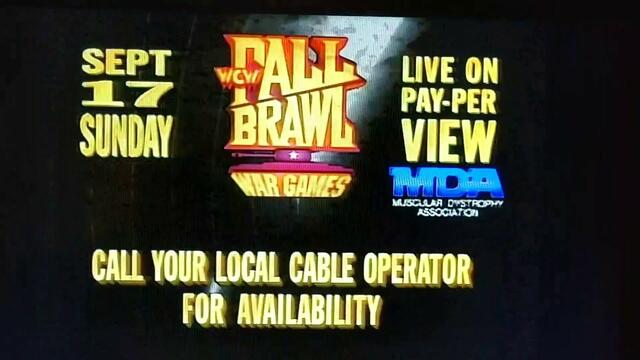 WCW Fall Brawl War Games 1995 PPV Commercial