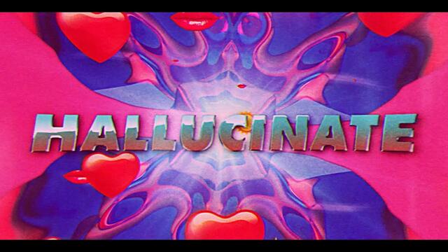 Dua Lipa - Hallucinate (Official Lyric Video)