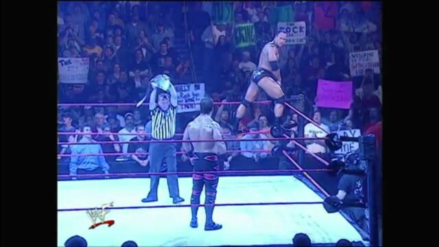 WWF The Rock vs Chris Benoit Main Event (Raw 25.09.2000)