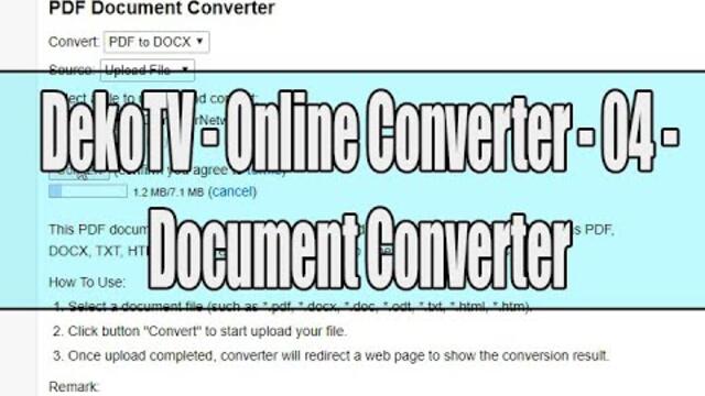 DekoTV - Online Converter - 04 - Document Converter