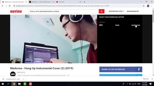 DekoTV  - How to download Audiomack audio with Savieo