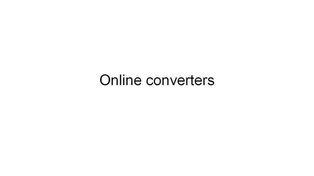 DekoTV  - Online converters