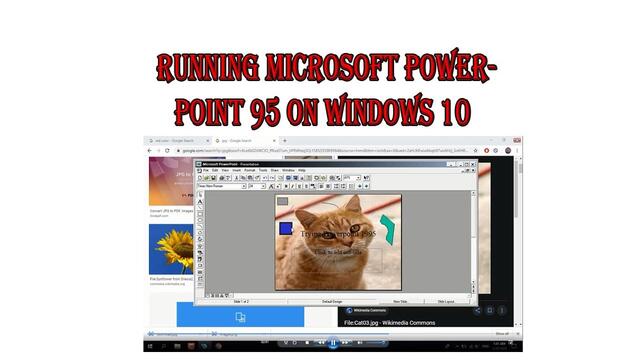 DekoTV - Running Microsoft PowerPoint 95 on Windows 10