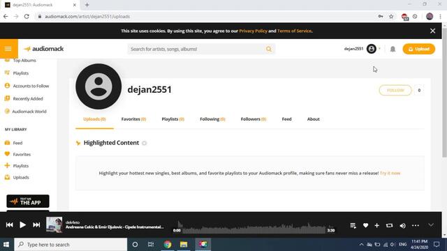 DekoTV  - How to delete Audiomack account